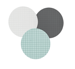 MCE White Membrane/Black Grid 50mm 0,22µm Continuous Sterile Pack